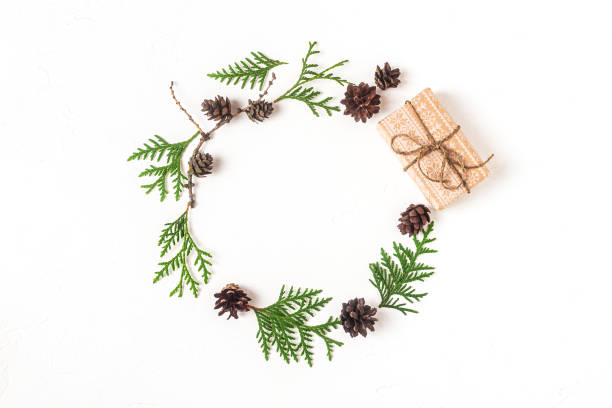 istock Christmas composition. Flat lay, top view, mockup. 1178701133