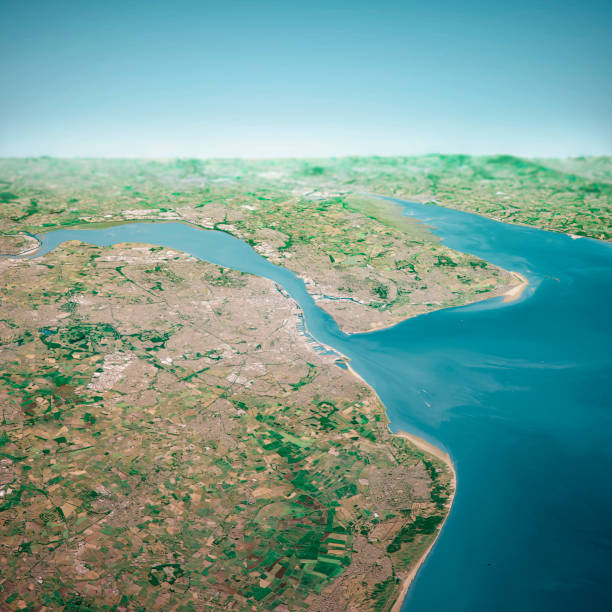 istock Liverpool UK 3D Render Aerial Horizon View From North Jun 2018 1178710777