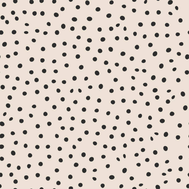 Seamless vector monochrome pattern. Chaotic black dot elements background. For fabric, textile, wrapping, cover etc. 10 eps design. Seamless vector monochrome pattern. Chaotic black dot elements background. For fabric, textile, wrapping, cover etc. 10 eps design. polka dots stock illustrations