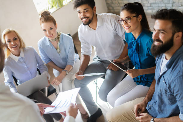 istock Successful business group of people at work in office 1178717185