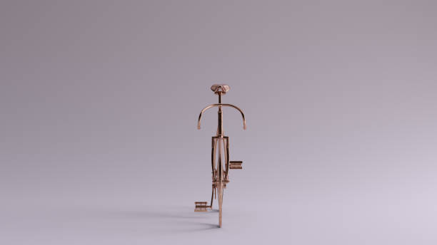 istock Bronze Fixed Gear Racing Bike Front View 1178717408