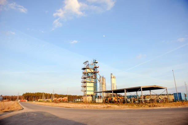 istock Modern industrial building over blue sky 1178718712