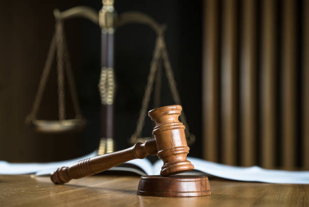 istock Law and Justice Concept Image, Wooden strips background 1178724396