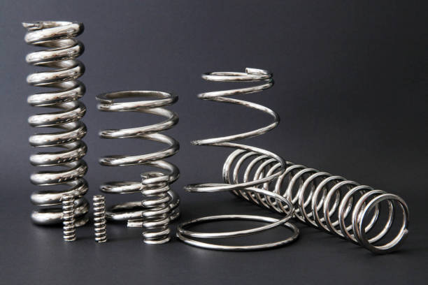 new metal springs texture background