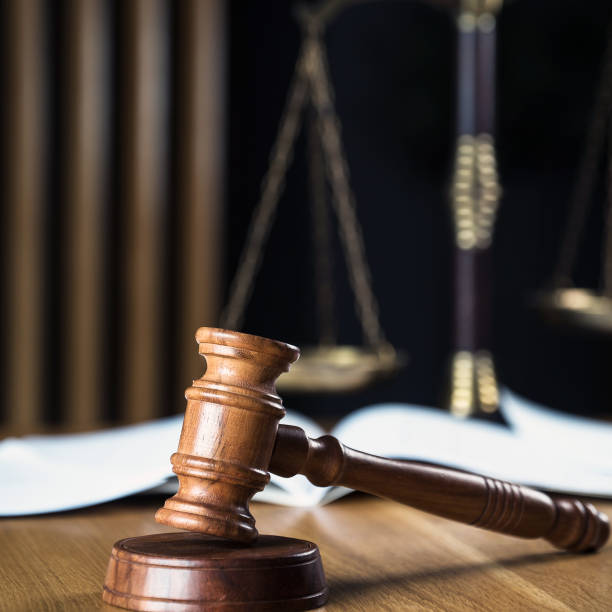 istock Law and Justice Concept Image, Wooden strips background 1178724508