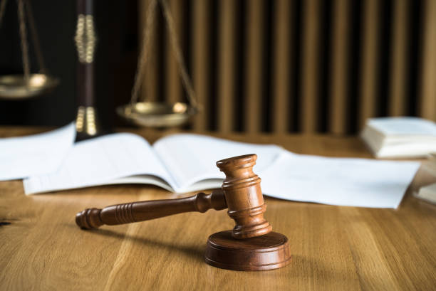 istock Law and Justice Concept Image, Wooden strips background 1178725145