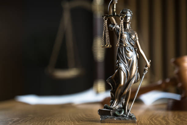 istock Law and Justice Concept Image, Wooden strips background 1178725400