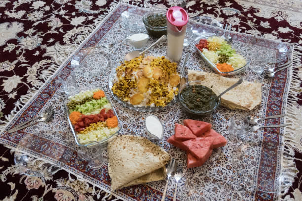 istock Traditional Iranian Lunch on Carpet 1178725631