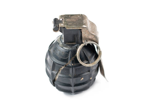istock Hand bomb isolated on white background.Copy space 1178726349