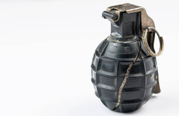 istock Hand bomb isolated on white background.Copy space 1178726374