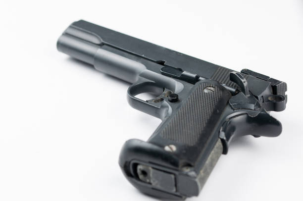 istock Gun isolated on white background.Pistol isolated. 1178726450