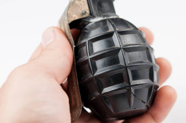 istock Hand bomb isolated on white background.Copy space 1178726458