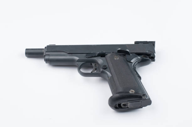 istock Gun isolated on white background.Pistol isolated. 1178726536