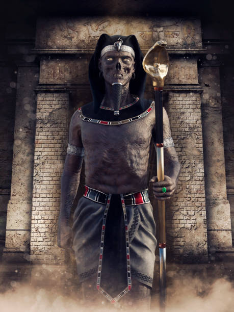 istock Undead pharaoh in an abandoned temple 1178728315