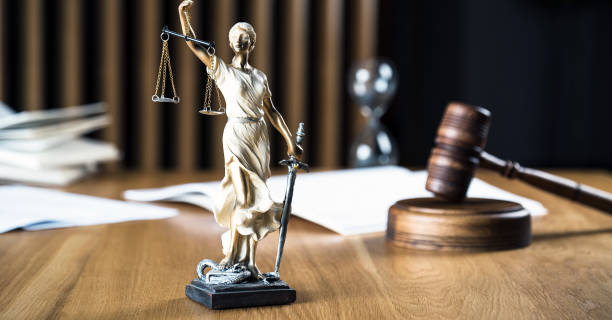 istock Law and Justice Concept Image, Wooden strips background 1178728388