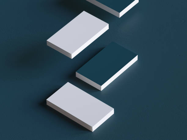 Stack of Blank Business Cards