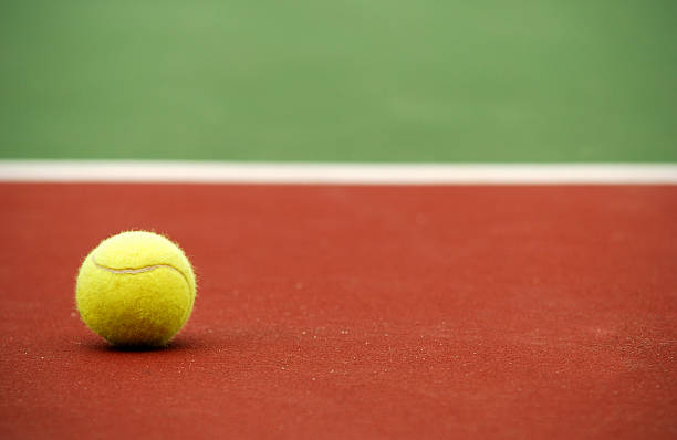 Tennis court background.
