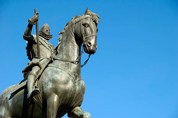 istock Philip III on horseback, statue of 117873734