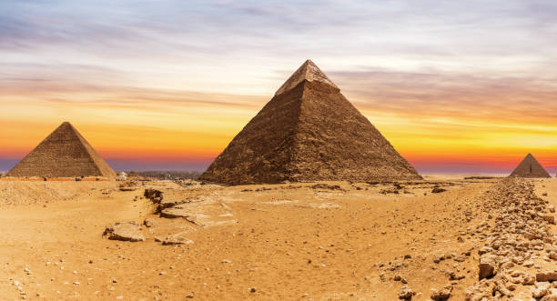 istock The Great Pyramids and the sunset in Giza, Cairo, Egypt 1178737511