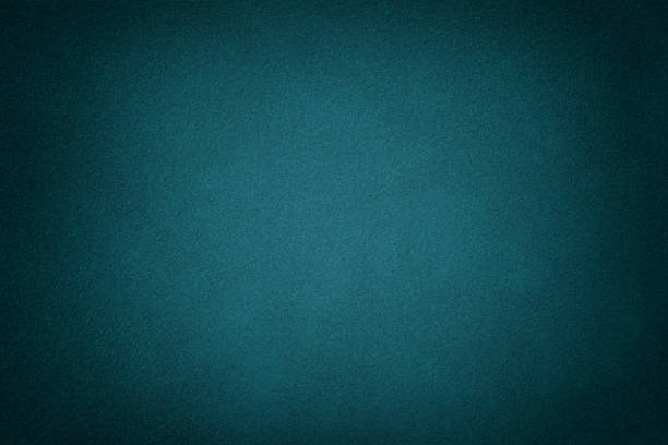 dark green matt suede fabric closeup. velvet texture. - felt blue textured textile imagens e fotografias de stock