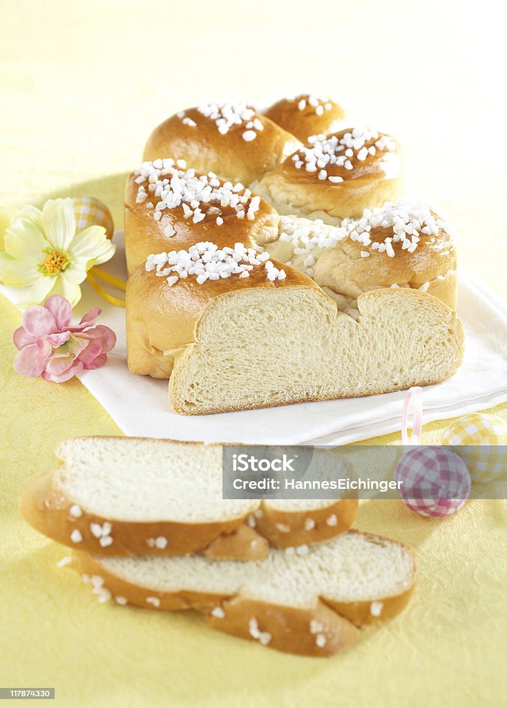 Easter plaited Danish pastry  Easter Stock Photo