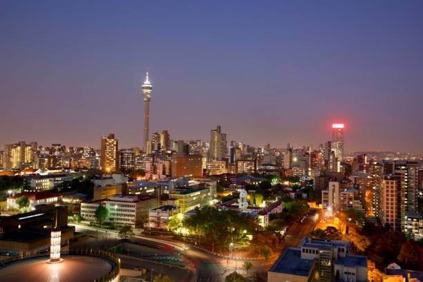 istock Johannesburg by night, Parktonian 1178748342