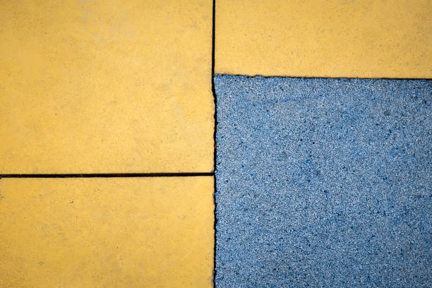 istock Rubber floor texture. Granules playground cover background. 1178748453