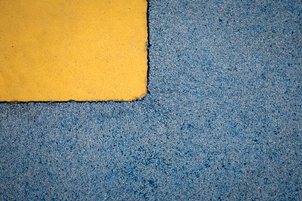 istock Rubber floor texture. Granules playground cover background. 1178748455