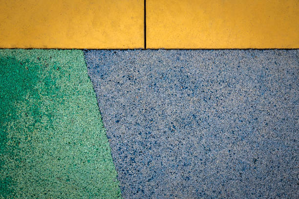 Rubber floor texture. Granules playground cover background.