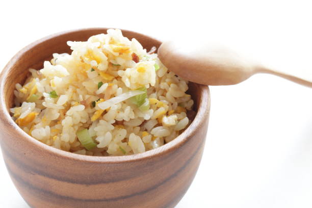 istock Fried rice in wooden bowl 1178749897