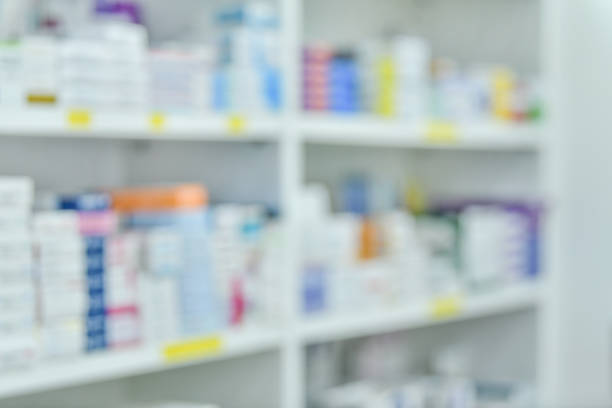 istock Medicine on shelves ,blurred background 1178751036