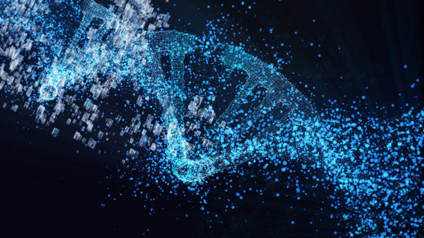 istock DNA molecule model. Cloud of data. Social media metaphor 1178751640
