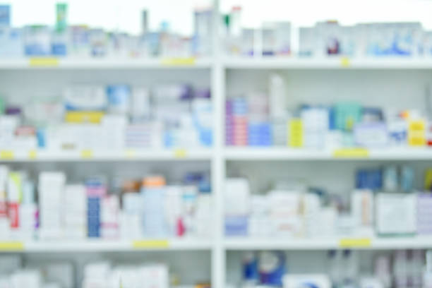 istock Medicine on shelves ,blurred background 1178751826