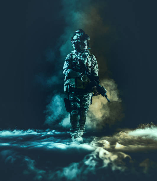 istock Special soldier in action military concept 1178752040