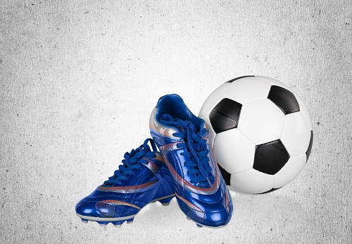 Football boots. Soccer boots. Isolated on background