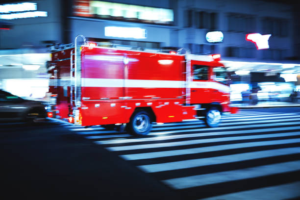 istock Firetruck in Japan - Emergency 1178755055