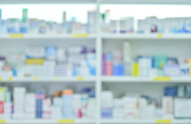 istock Medicine on shelves ,blurred background 1178756175