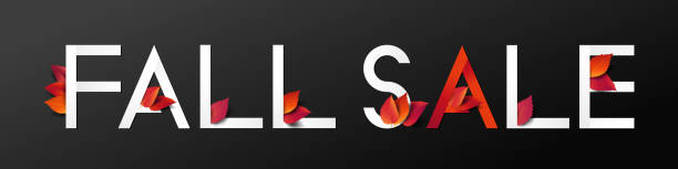 istock Fall sale lettering decorate with dry leaves in modern style 1178756257
