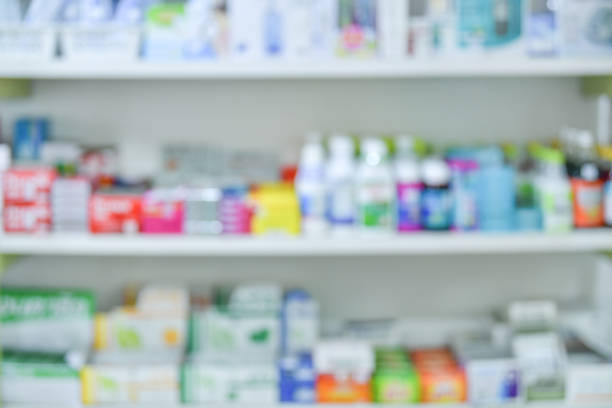 istock Medicine on shelves ,blurred background 1178756300