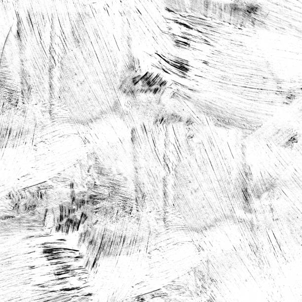 istock Croquelure, texture with cracked paint on a white background. Scratches, brush strokes. Thin abstract coat of paint. Acrylic, gouache, lime. 1178762045