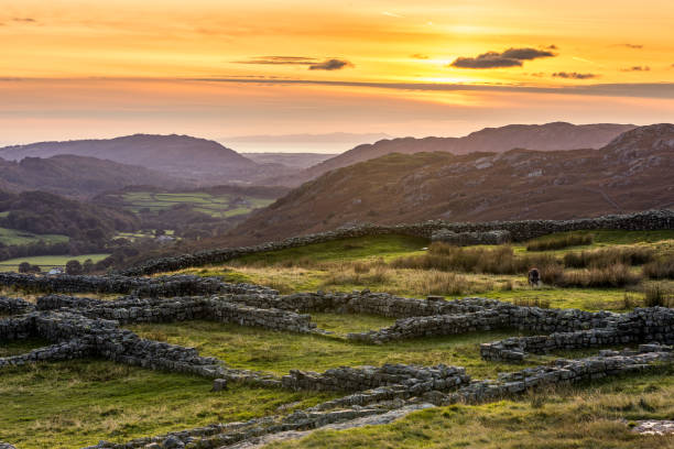 istock Stunning sunset at Hardknott Fort 1178764171