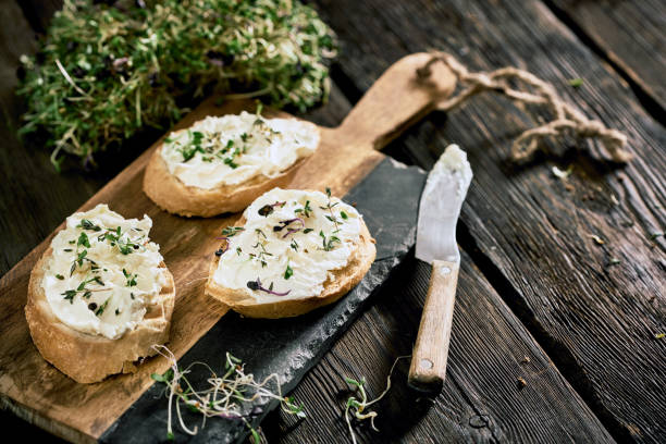 istock Homemade cream cheese with crunchy baguette 1178766426
