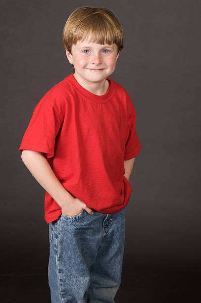 istock Cute Little Boy with a Red T-shirt 117876773