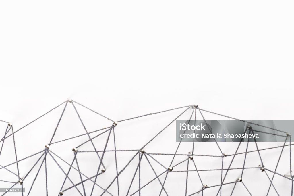 Data Network Pattern Science Network Pattern Connecting Lines And Dots Big Data ...