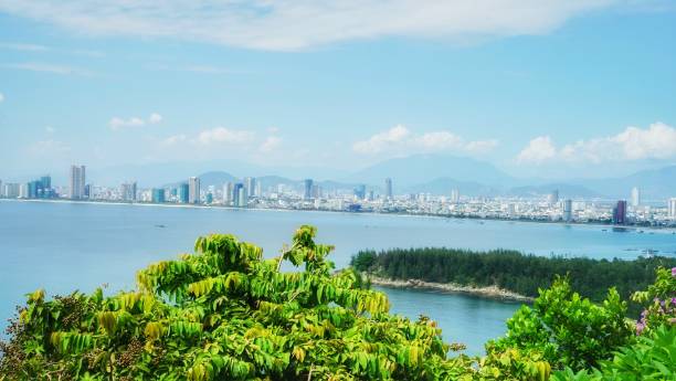 istock Panorama Aerial view of Danang city 1178773541