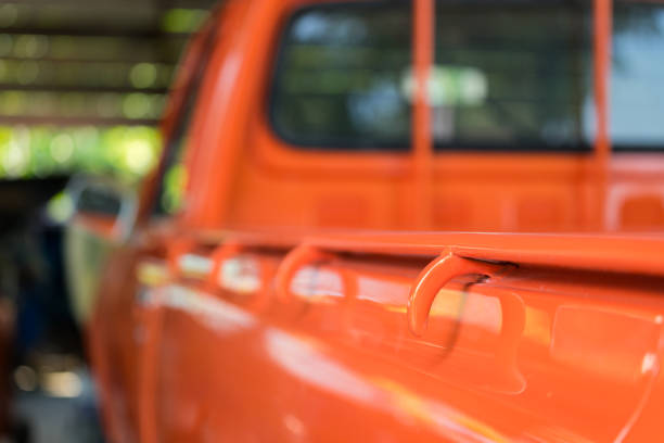 istock Vintage pick-up truck in garage. 1178779810