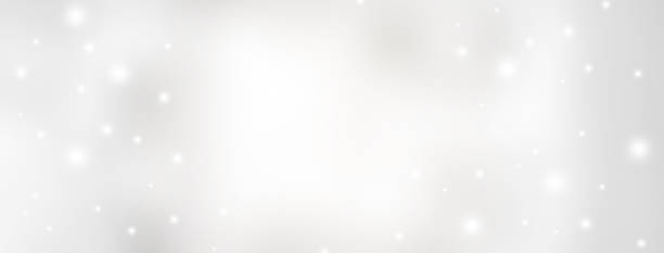 illustrations, cliparts, dessins animés et icônes de le beau fond panoramique lumineux de couleur argentée de flou abstrait avec l'effet scintillant de neige de chute brillant pour le festival de noel et la conception heureuse de saison de nouvelle année comme concept de bannière - winter backgrounds focus on foreground white