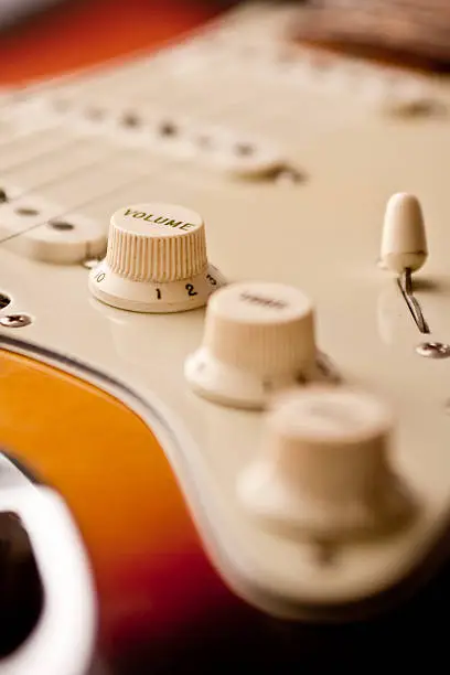 Photo of Vintage Guitar Detail