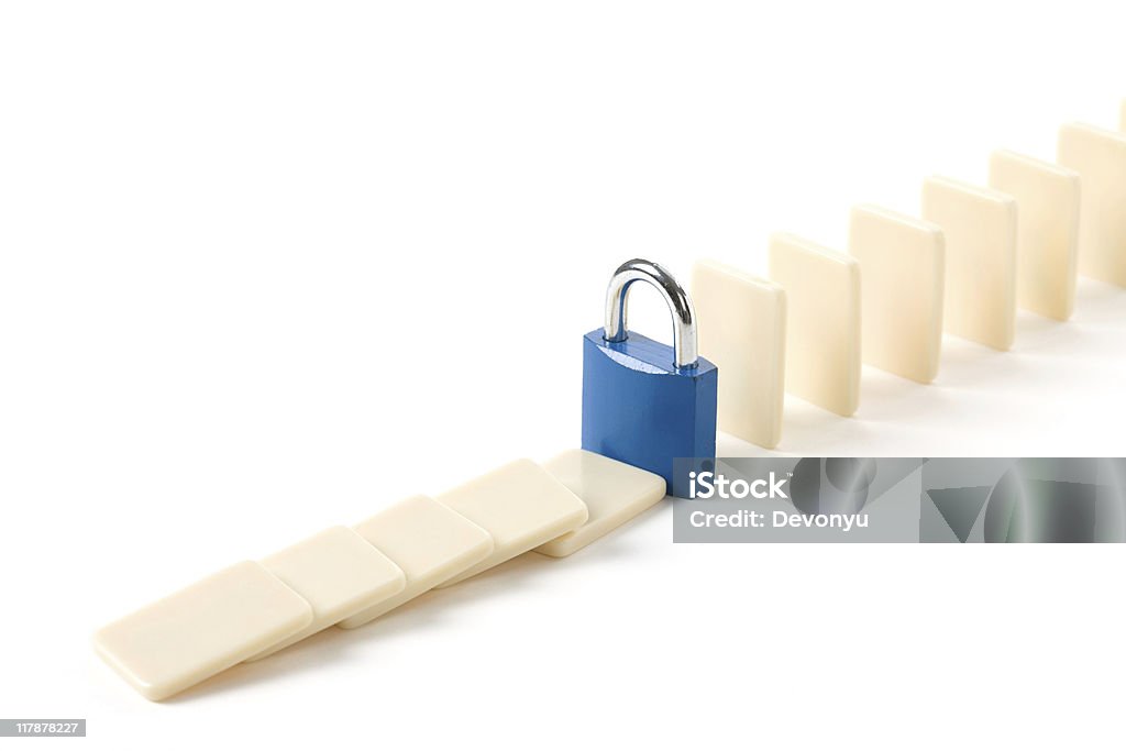 Domino e blocco - Foto stock royalty-free di Domino