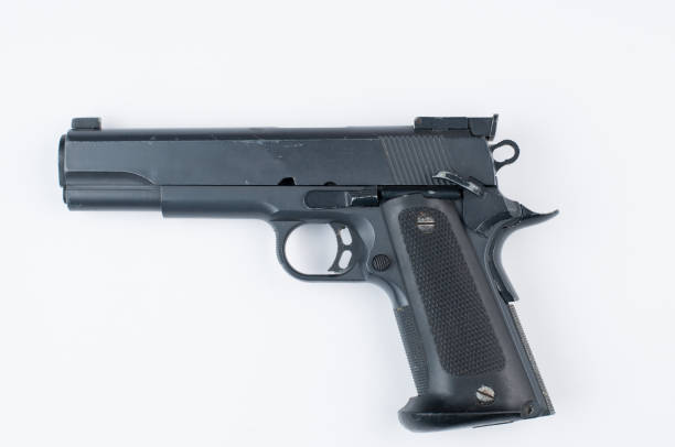 istock Gun isolated on white background.Pistol isolated. 1178782775